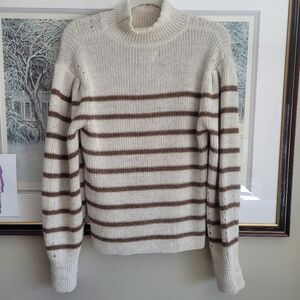 Isabel Marant Striped Cream and Brown Sweater